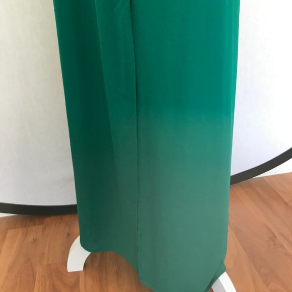 S Twelve Women's Emerald Green V Neck Maxi Dress S - Picture 4 of 8